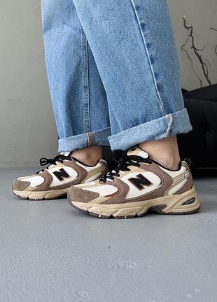 Жіночі кросівки new balance 530 brown/beige