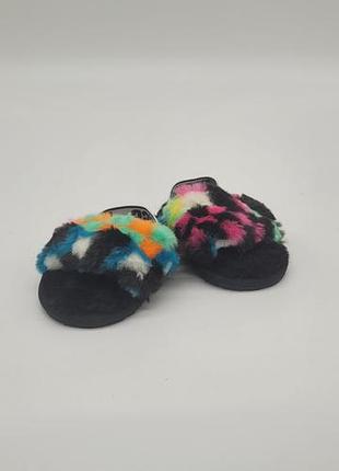 Дитячі капці-босоніжки ugg fluff yeah мультиколор