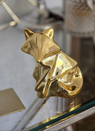 🐾🦊 статуэтка "золотая лисица"