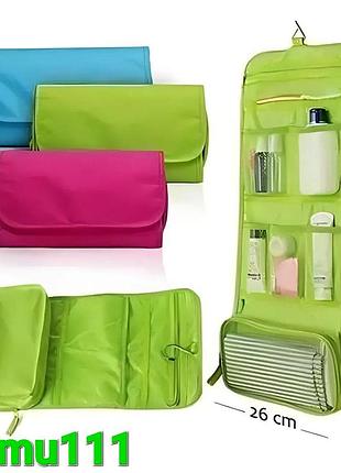 Органайзер дорожной сумочка косметичка travel storage bag. цвет: зеленый