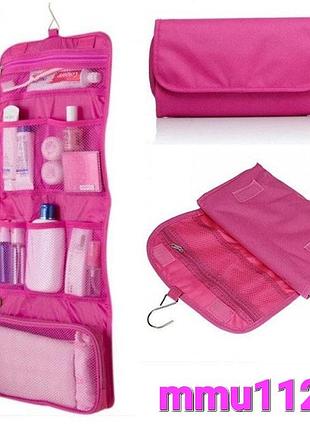 Органайзер дорожній сумочка travel storage bag косметичка. колір: рожевий