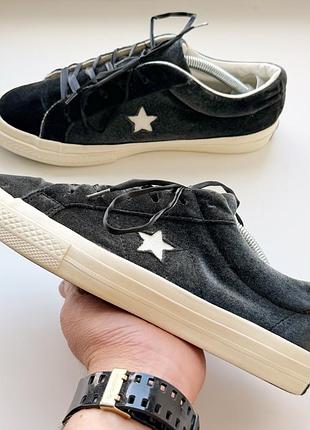 Женские бархатные кеды converse