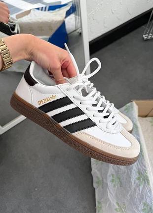 Жіночі кросівки adidas spezial handball white black