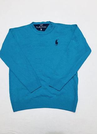 Свитер polo ralph lauren красивый теплый оригинальный свитшот кофта на 158-164см