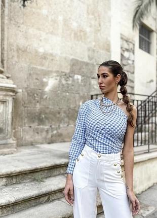 Zara блузка топ на одне плече