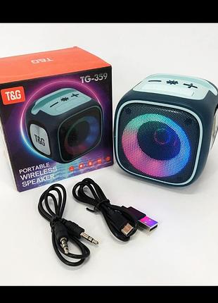 Портативна музична колонка з rgb підсвічуванням та зарядкою