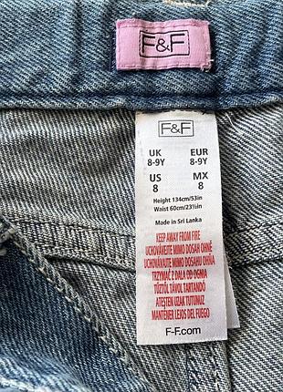 Джинсові шорти f&f 4