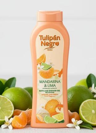 Гель для душу tulipan negro мандарин і лайм 650 мл