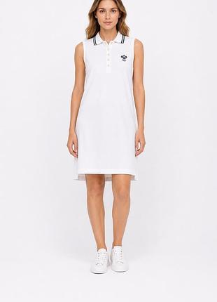 Сукня-поло polo ralph lauren wimbledon біла без рукавів s