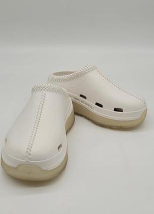 Детские сабо-кроксы ugg foam клоги белые