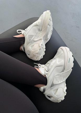 😍 жіночі кросівки adidas edge runner white/silver