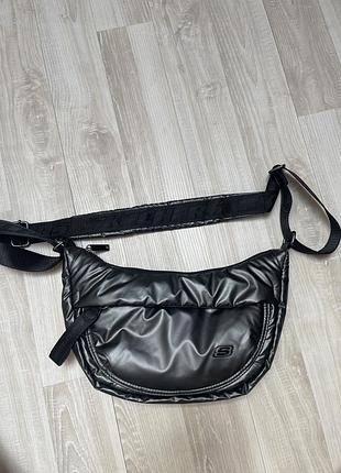 Сумка крос-боді skechers puffer halfmoon bag / hobo хобо