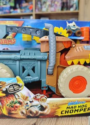 Набор monster jam мини-мегалодон mad hog chomper