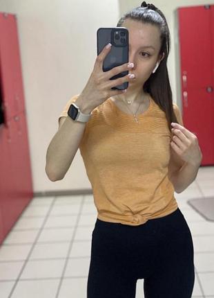 Футболка nike спортивна помаранчева 🍊