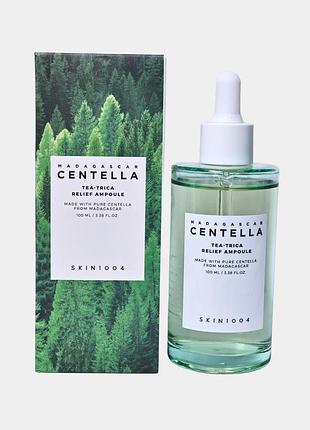 Уцінка!!! сироватка для проблемної шкіри skin1004 madagascar centella tea-trica relief ampoule 100мл