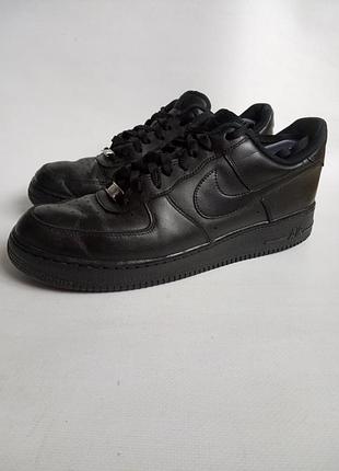 Кожаные кроссовки nike air force