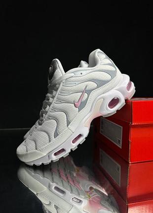 Nike air max plus tn white grey pink