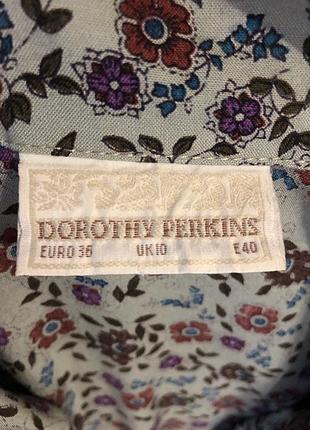 Витажное вискозное платье dorothy perkins, легкое цветочное платье миди с запахом, ретро / cottagecore