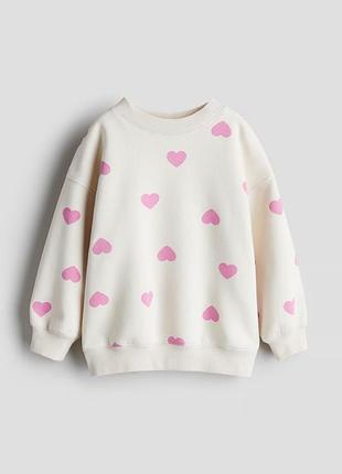 Тепла кофта з трикотажу на флісі h&m