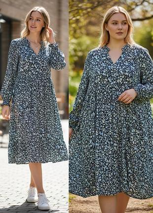 Сукня в квітковий принт essentials by tchibo, розмір 40/42 (m/l)