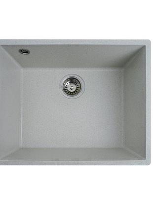 Гранитная мойка для кухни platinum 5444 oasis матовая белая в точку