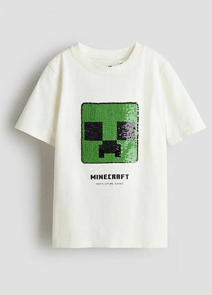 Футболка minecraft h&amp;m 8-10 р