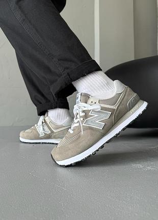 Жіночі кросівки new balance 574 sand beige