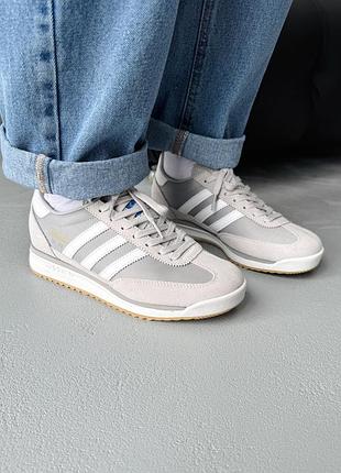 😍 жіночі кросівки adidas sl 72 light grey/white