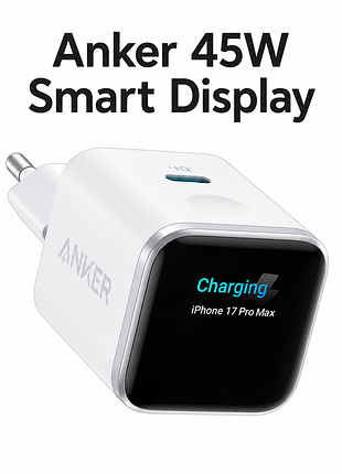 Зарядное устройство anker 45w nano charger smart a121d311 type-c white