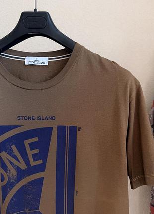 Футболка stone island cotton tee mosaic four fresh collection