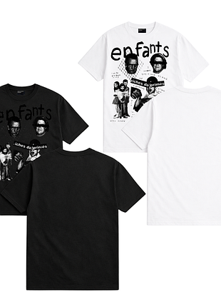 Футболки erd enfants артритes déprimés, xs / s / m / l / xl / xxl, черный, белый