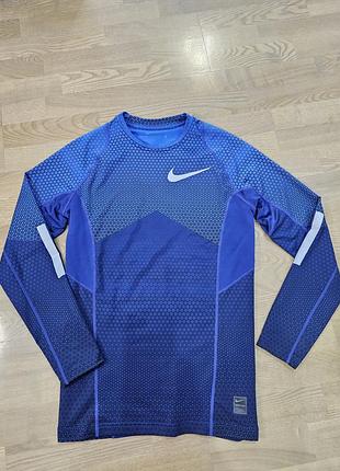 Nike pro hyperwarm мужская спортивная компрессионная кофта термо dri-fit 802016-480