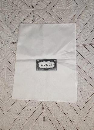 Пыльник gucci 23х30 см мешочек белый тканевый пильовик