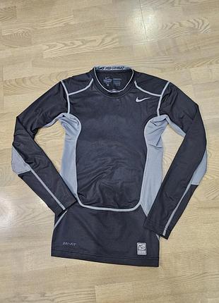 Nike pro combat 449839-015 dri-fit мужская компрессионная кофта для тренировок