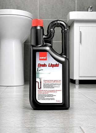 Sano drain liquid засіб для прочищення водостоку (труб), 1 л