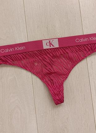 Розовые трусики ажурные стринги кружевные бикини спортивные танга calvin klein m м 10 38 46
