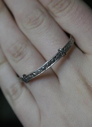 Серебро 925 винтажный детский браслетик