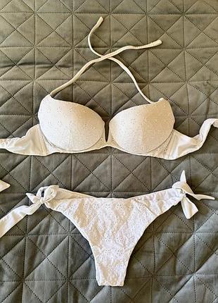Білий жіночий купальник calzedonia розмір s-m