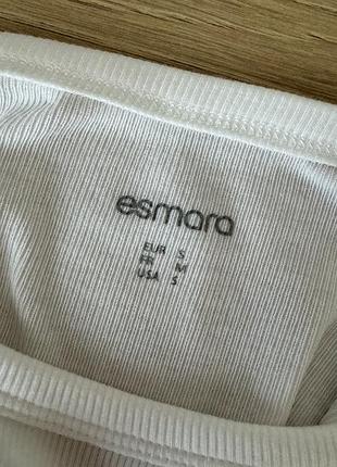 Білий лонгслів esmara 5