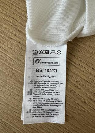 Білий лонгслів esmara 4