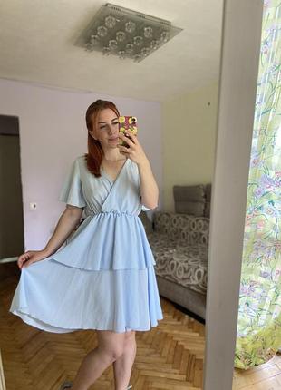 Ніжне голубеньке  платтячко від shein
