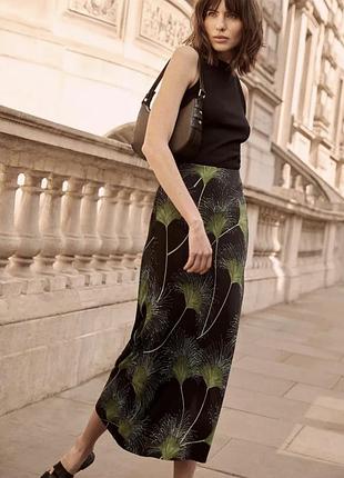 Сатинова спідниця максі mint velvet віскоза р.м