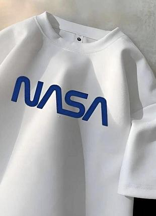 Жіноча стильна оверсайз футболка з принтом nasa