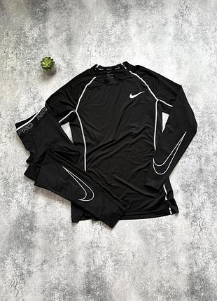 Чоловічий термо костюм nike pro big logo