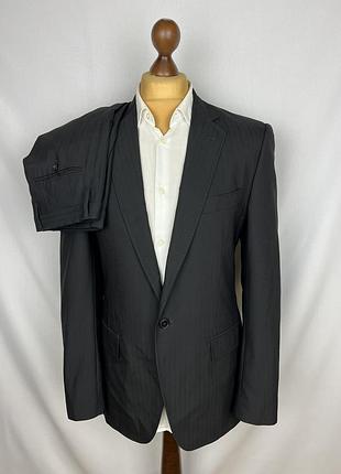 Dolce &amp; gabbana striped wool slim suit приталенный шерстяной костюм дольче габбана