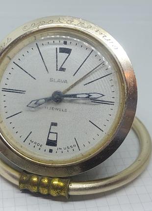 Настільний годинник слава. зір. на ходу. 9