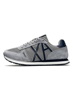 Чоловічі кросівки armani exchange ax grey black