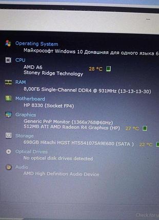 Ноутбук б/у hp 255 g6 (amd a6 9220 2500 mhz/15.6"/1366x768/8gb/750gb hdd/dvd нет/amd radeon r4/wi-fi/bluetooth)