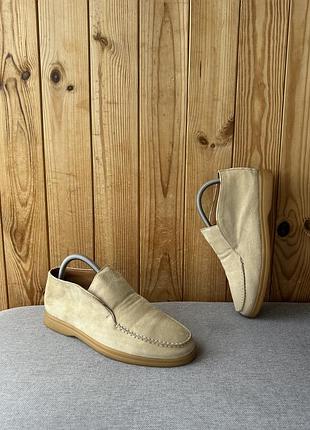 Жіночі лофери кеди мокасини туфлі loro piana open walk