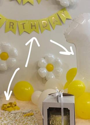 Все разом то за 255грн, б/у, кульк+напис happy birthday, = 100 грн, боді святковий, по бірці 18-24 мес, довжина 46. без нюансів та дефектів , обʼємний